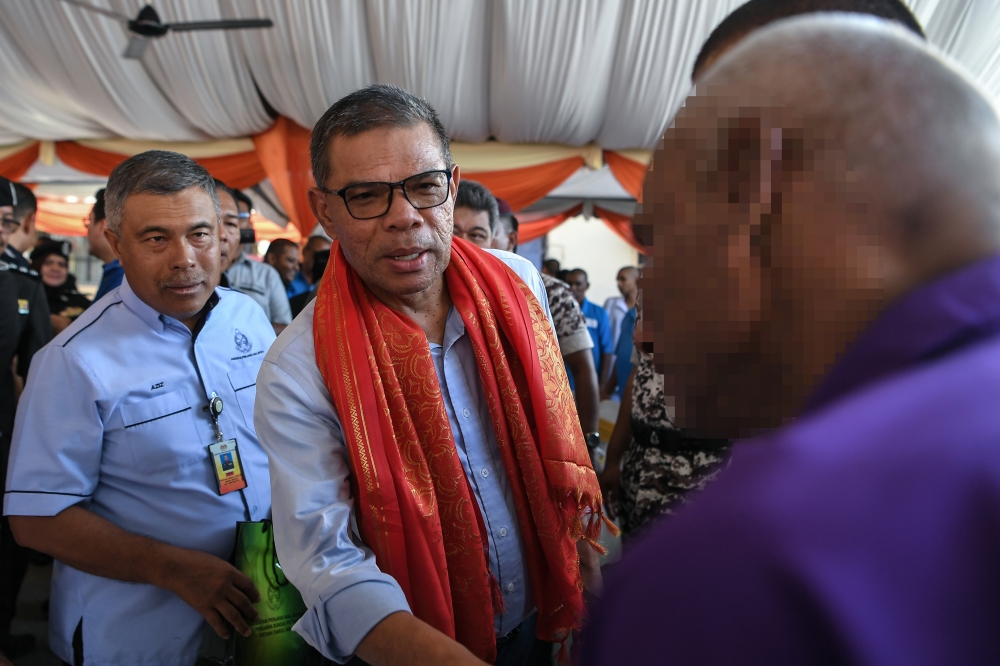 Datuk Seri Saifuddin Nasution Ismail attends a Thaipusam event in Sungai Petani February 11, 2025. — Bernama pic