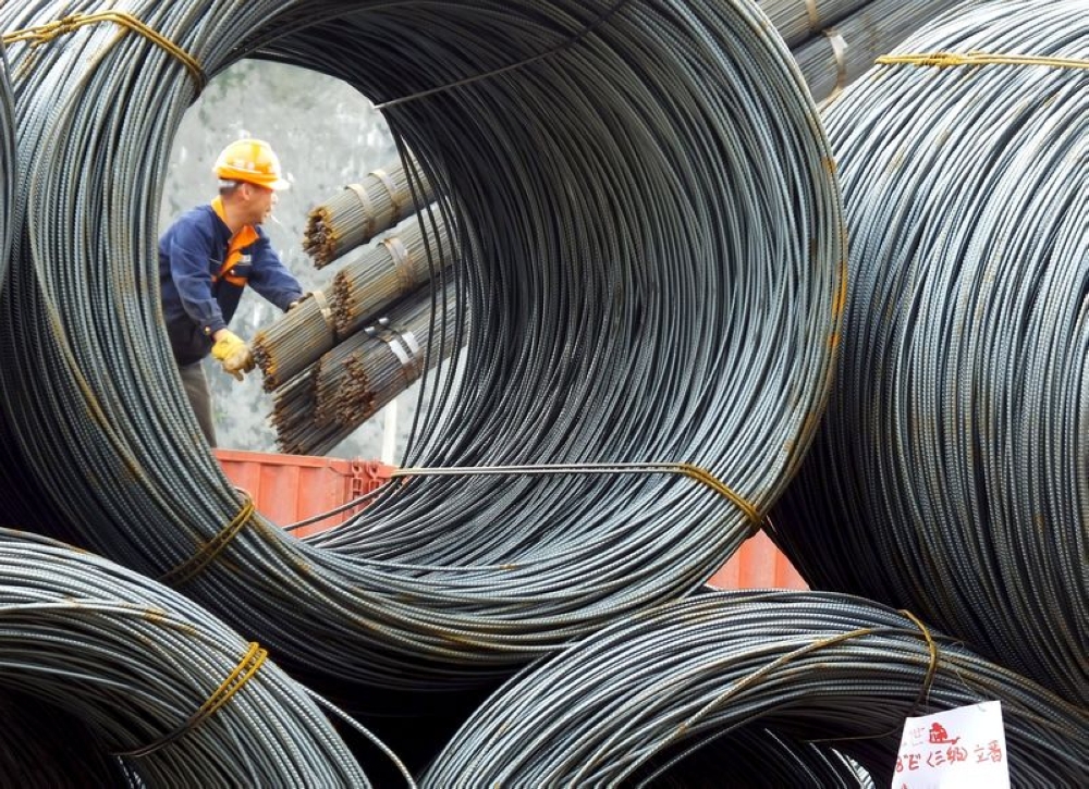 China is the world’s largest steel producer and exporter. — Reuters pic
