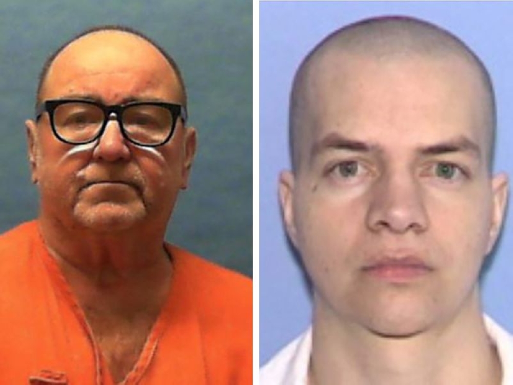 American James Ford (left), 64, was sentenced to death in Florida in 1999 for the 1997 murders of two farm coworkers Greg Malnory, 25, and his wife, Kimberly, 26 while Richard Tabler, 46, was sentenced to die for the 2004 murders of a strip club owner, Mohamed Amine Rahmouni, and another man, Haitham Zayed, in Texas. — AFP pic