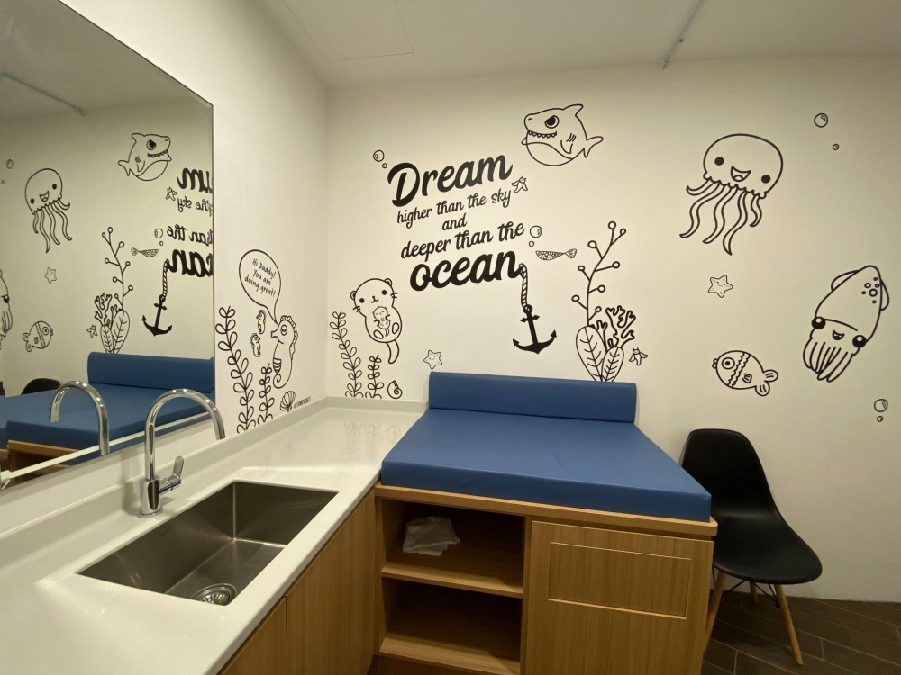 Currently, lactation rooms are only required in larger buildings of 10,000 sq m or more, and schools are not included. — Picture from Facebook/Tampines East CC