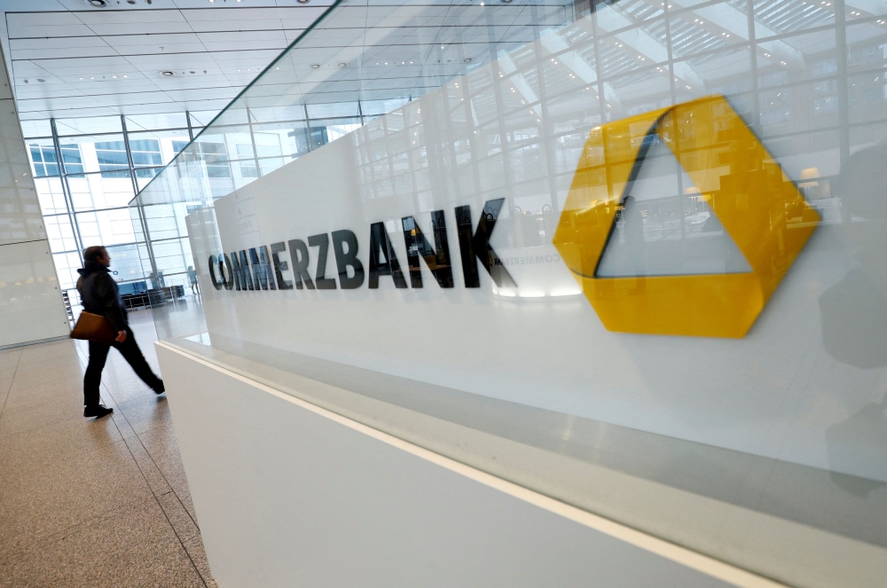 Commerzbank has vowed to fight any takeover, and the approach has sparked anger in Germany, with politicians, led by Chancellor Olaf Scholz, opposed to it. — Reuters pic