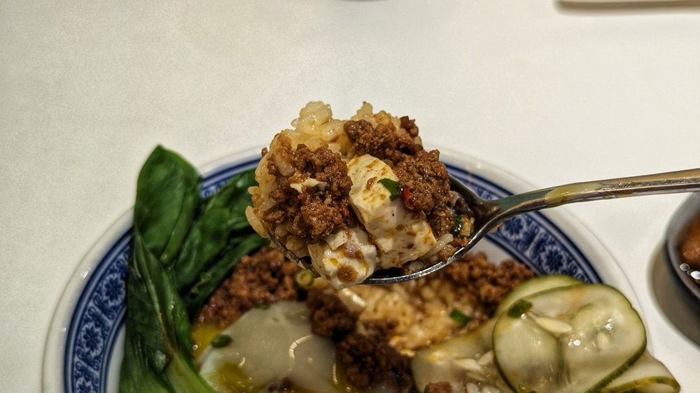 The ‘mapo tofu’, not the ‘lu rou fan’ is the star at Lŭ Damansara. — Picture by Ethan Lau