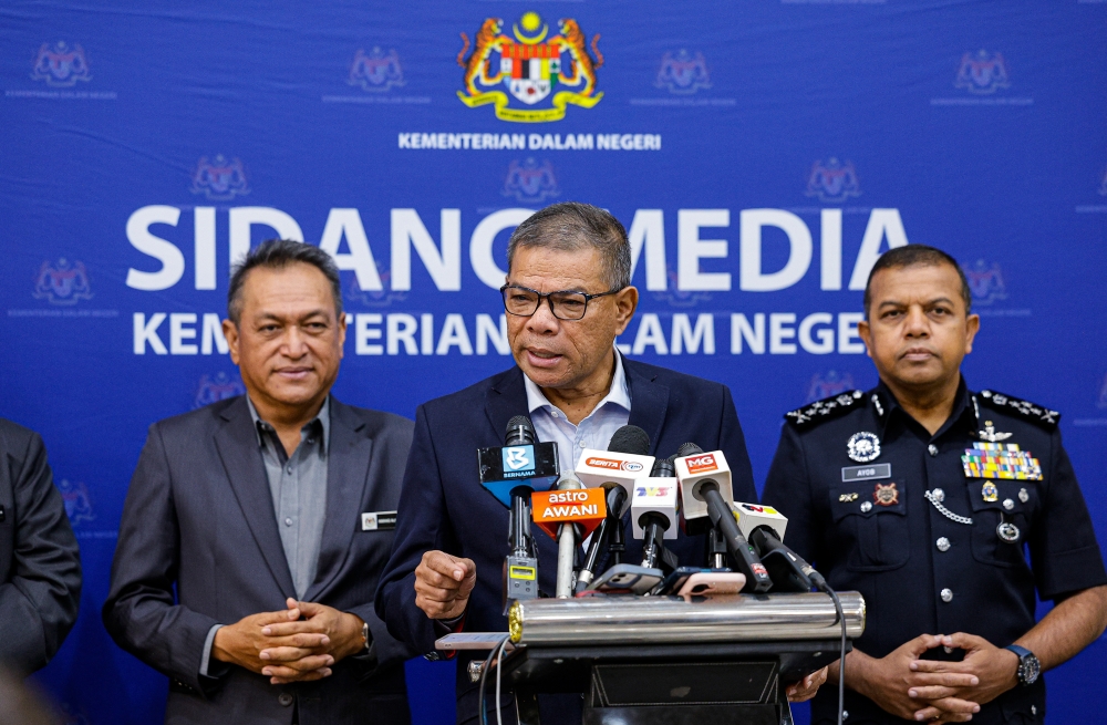 In a parliamentary reply last week, Home Minister Datuk Seri Saifuddin Nasution Ismail said the contract was officially terminated on December 31 last year, with the company being fined more than RM12 million in Liquidated and Ascertained Damages (LAD) for delays in delivering OPV2 and OPV3. — Bernama pic 