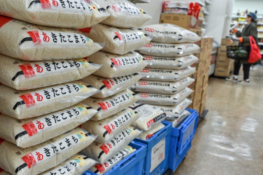The Japanese government said on February 14, 2025 it will release its stockpile of rice -- the nation's cherished staple food -- reserved for emergency use in response to soaring prices. — FIle pic by AFP