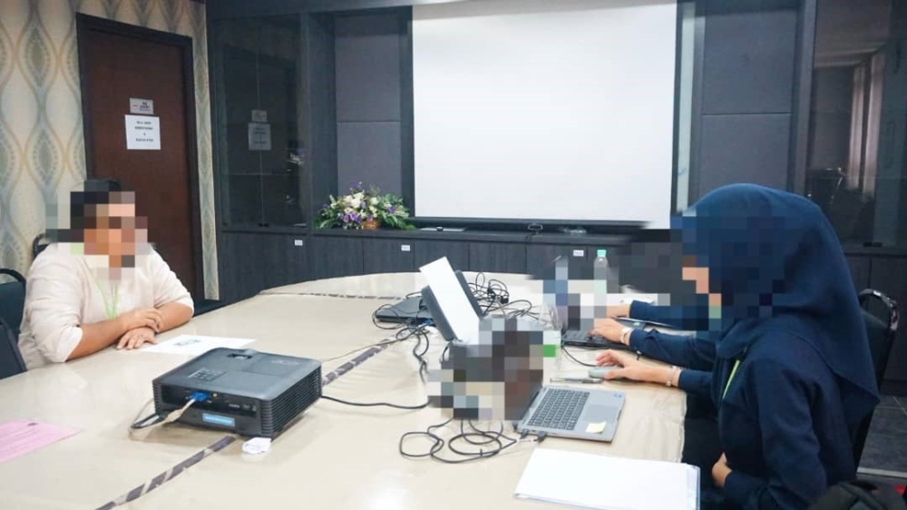 In a statement today, MCMC said its investigation team recorded the statements during eight inspection operations conducted in Kuala Lumpur, Terengganu, Kedah, Kelantan, Perlis and Pahang two days ago. — Picture courtesy of MCMC