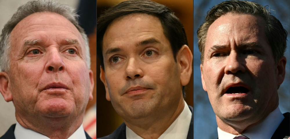 (From left) Middle East envoy Steve Witkoff, US Secretary of State Marco Rubio and National Security Advisor Mike Waltz  will head to Saudi Arabia for ceasefire talks with Russian and Ukrainian negotiators. — Pic by AFP 