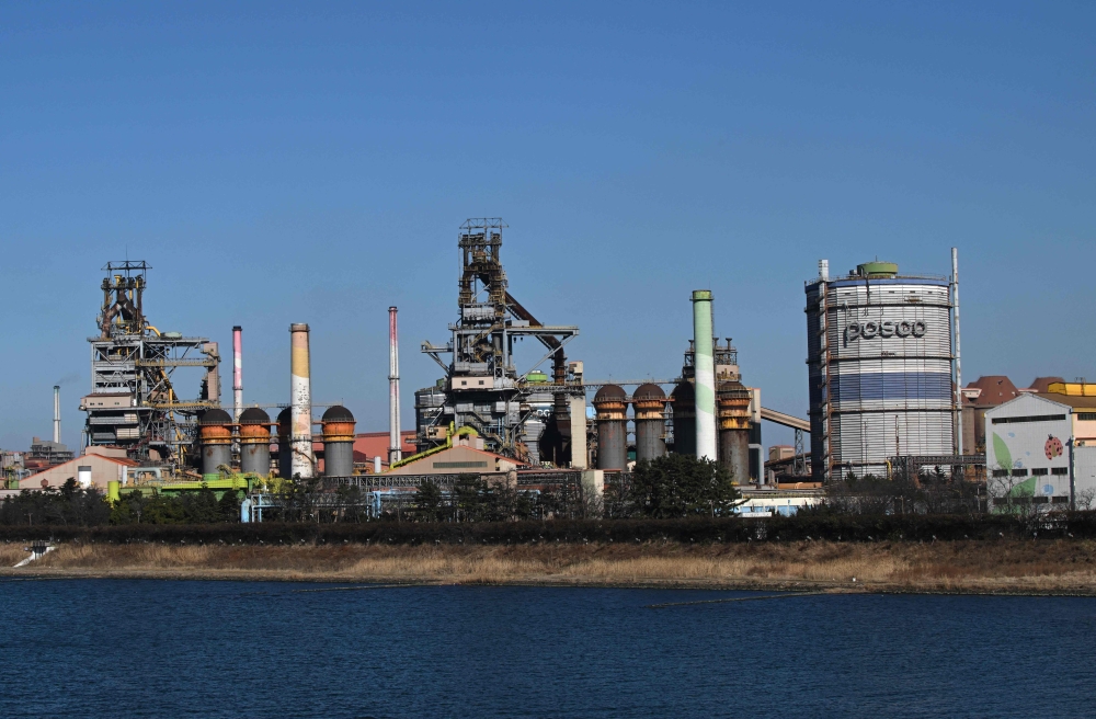 Steelworks of South Korea's largest steelmaker POSCO in Pohang. — Pic by AFP