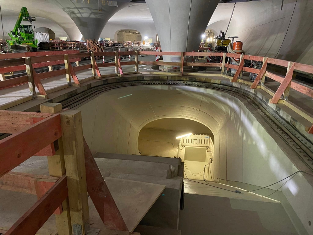 A view of the Stuttgart 21 new station hall under construction in Frankfurt, Germany on January 18, 2025. — Picture from Facebook/Simon Gisy