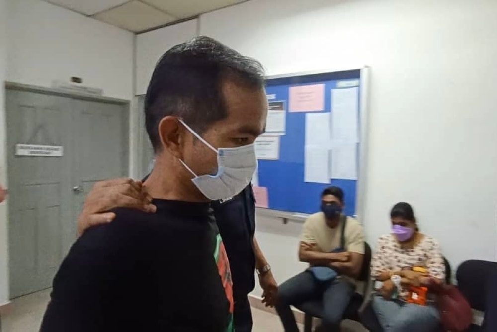 Muhammad Ariff Jilon Majaun was sentenced to seven years in prison and two strokes of the cane by the Johor Baru Sessions Court today for causing grievous bodily harm to a man in the city centre last week. — Picture by Ben Tan