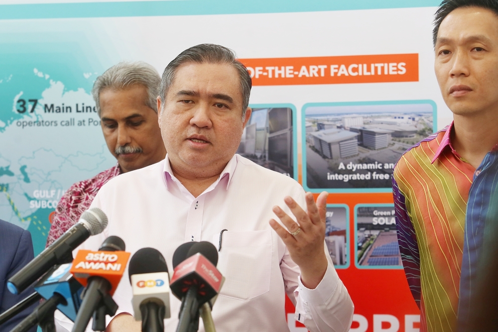 Transport Minister Anthony Loke said the ministry will hold discussions with the Domestic Trade and Cost of Living Ministry on the banning of seat belt buckle disablers or ‘dummy buckles’ being sold in the market. — Picture by Choo Choy May