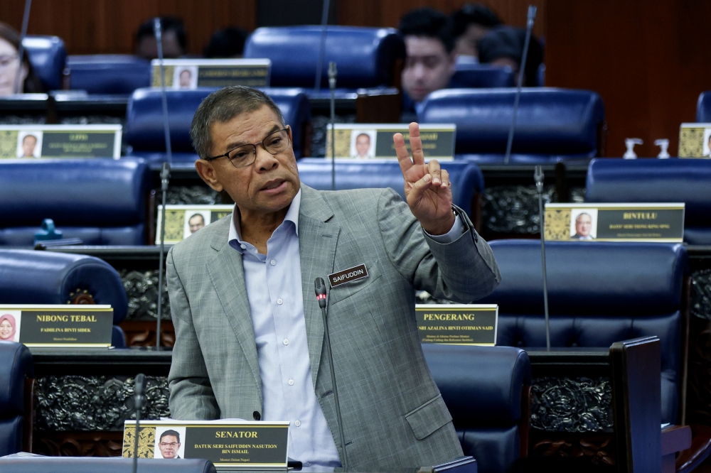 The government is considering the establishment of a special court as part of its review of the Security Offences (Special Measures) Act 2012 (Sosma), said Home Minister Datuk Seri Saifuddin Nasution Ismail. — Bernama pic