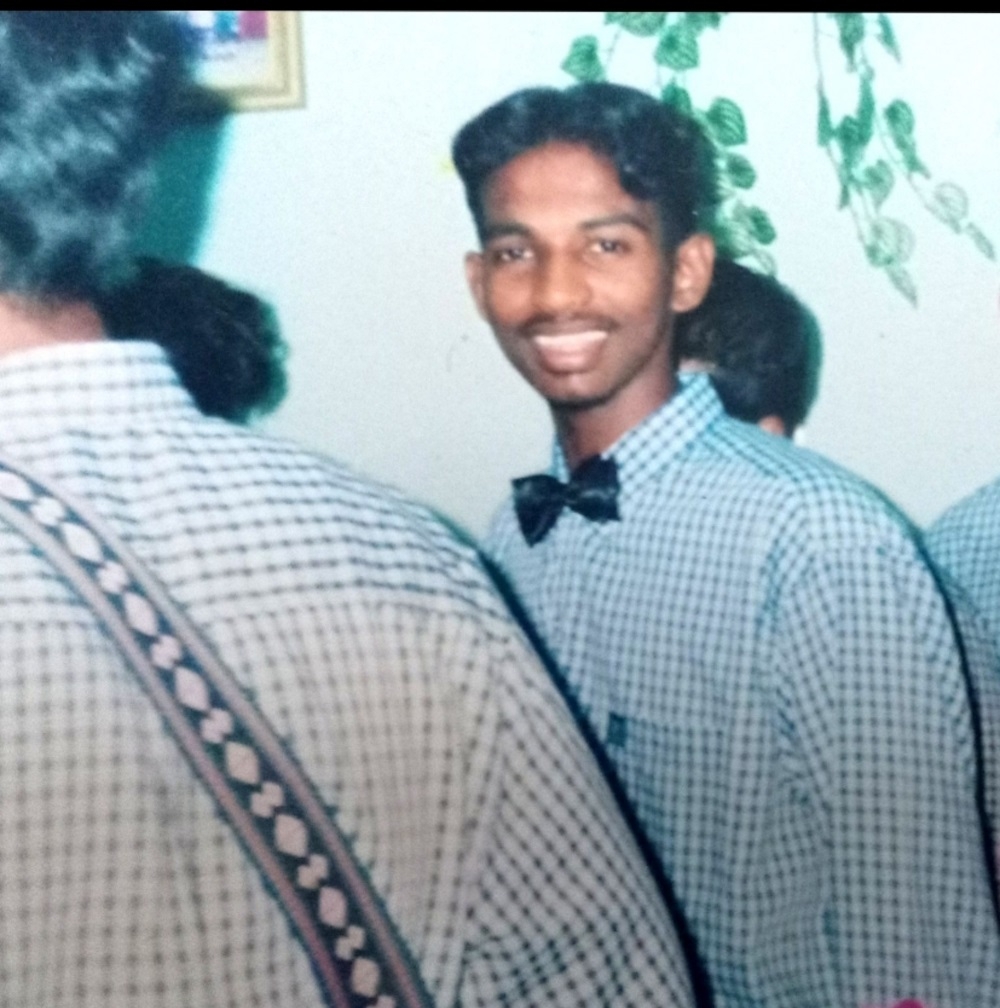 Pannir Selvam, seen here at age 19 during Christmas carolling. — Picture courtesy of Pannir Selvam’s family