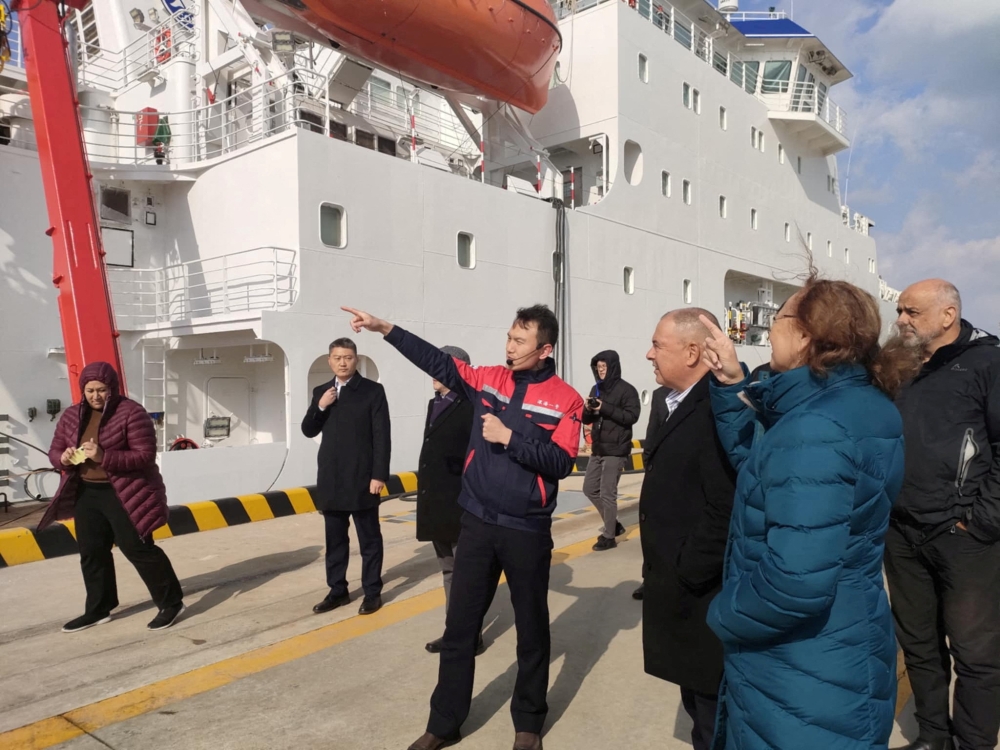 Cook Islands' Prime Minister Mark Brown visits National Deep Sea Centre in Qingdao, China in this picture released on February 12, 2025. — Picture from Facebook/Mark Brown