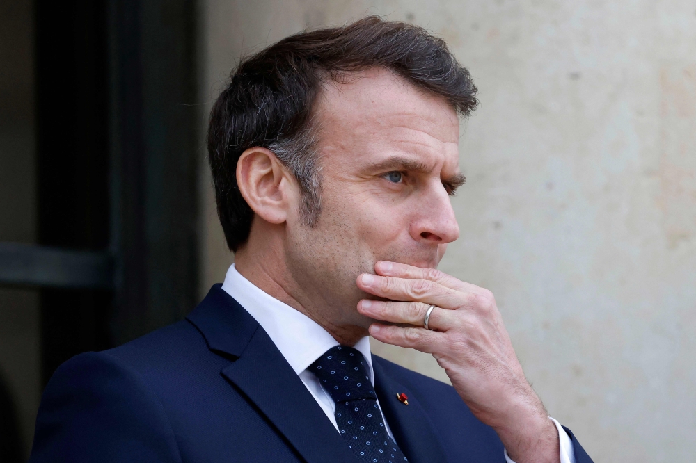Macron cautioned and said not to think that the unthinkable cannot happen, including the worst. — Pic by AFP 
