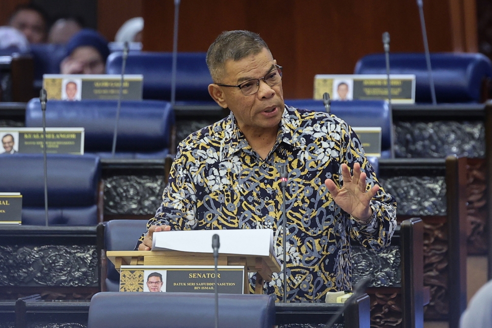 Home Minister Datuk Seri Saifuddin Nasution Ismail refuted claims that the Madani government is arbitrarily using the Sedition Act against the public. — Bernama pic