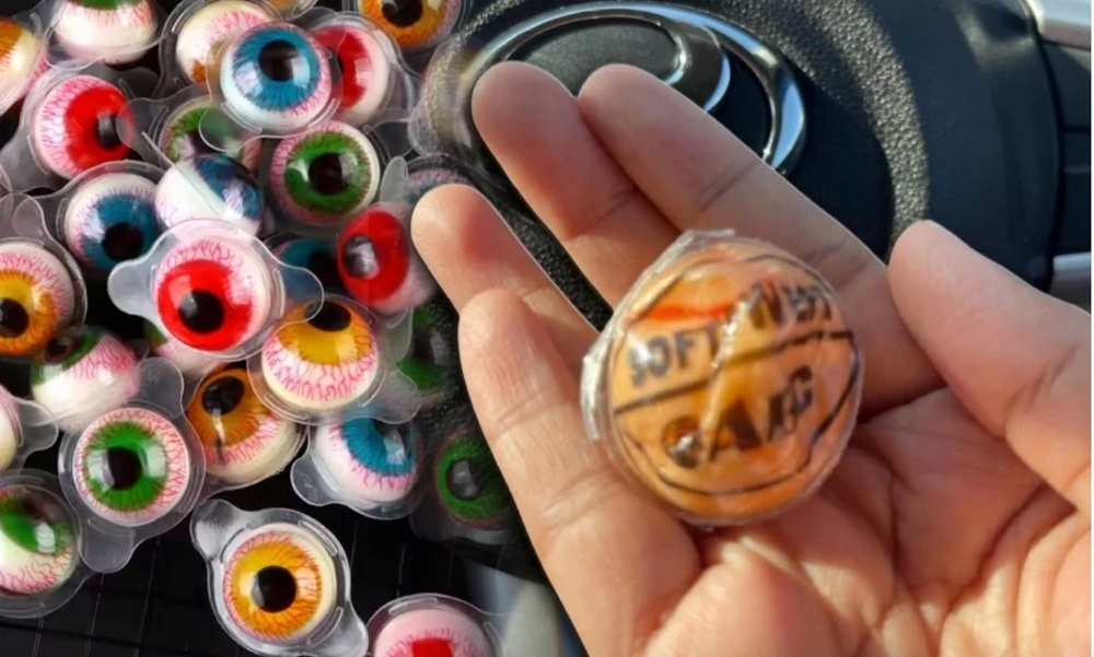 The Ministry of Health (MOH) has announced that an investigation found the eyeball-shaped gummy candy product to be in violation of labelling requirements under the Food Regulations 1985 of the Food Act 1983 [Act 281]. — Picture via X/Bernama 