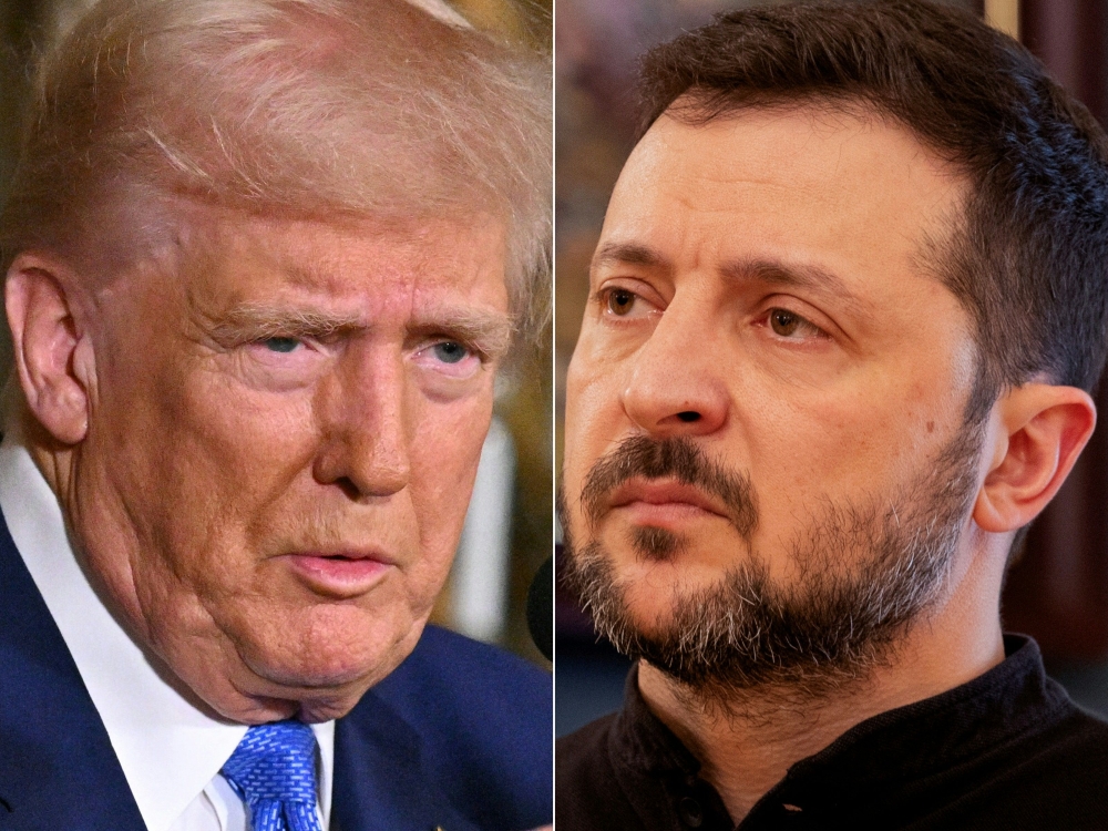 Washington’s proposal comes amid an intensifying feud between US President Donald Trump and President Volodymyr Zelensky. — Pic by AFP