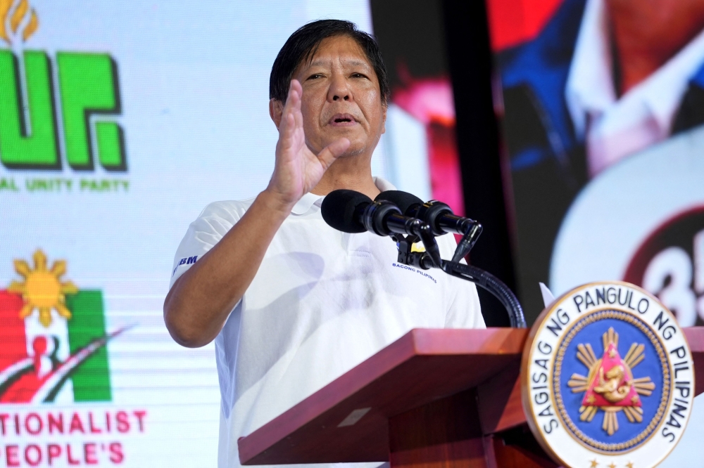 The Philippines  Anti-Money Laundering Council singled out President Ferdinand Marcos’ 2023 signing of an executive order targeting money laundering and “counter-terrorism financing” as having played a key role. — FIle pic by AFP