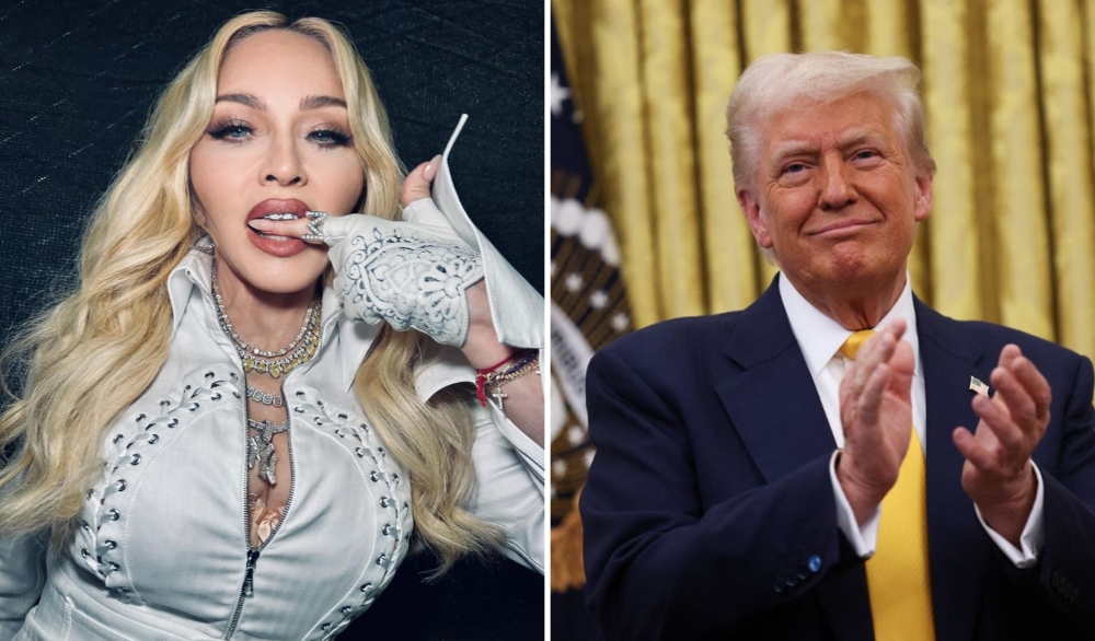 Madonna criticised Trump during his first term as president and took part in a demonstration by Trump opponents after his January 20 inauguration. She has highlighted attacks on LGBTQ rights by the new administration. — Composite of file pics