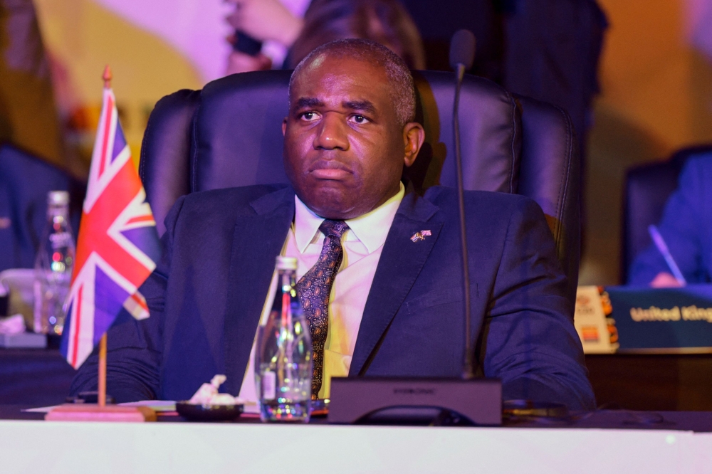 UK Foreign Secretary David Lammy said London will unveil a significant package of sanctions against Russia tomorrow, which marks three years since the start of its war with Ukraine. — AFP