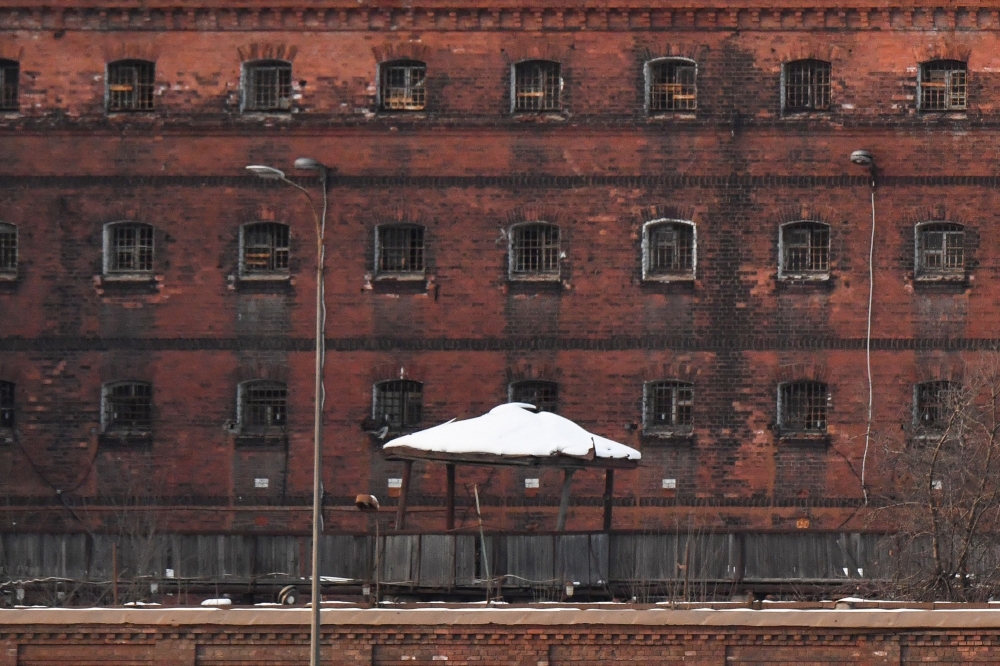 A view of the former Kresty prison on the banks of the Neva river in Saint Petersburg. — AFP pic