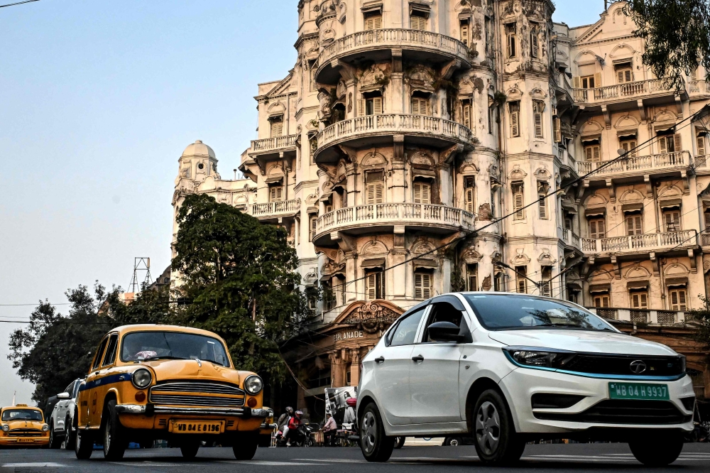 The Hindustan Ambassador was the cornerstone of India’s automotive industry for decades from its 1957 debut. — AFP pic