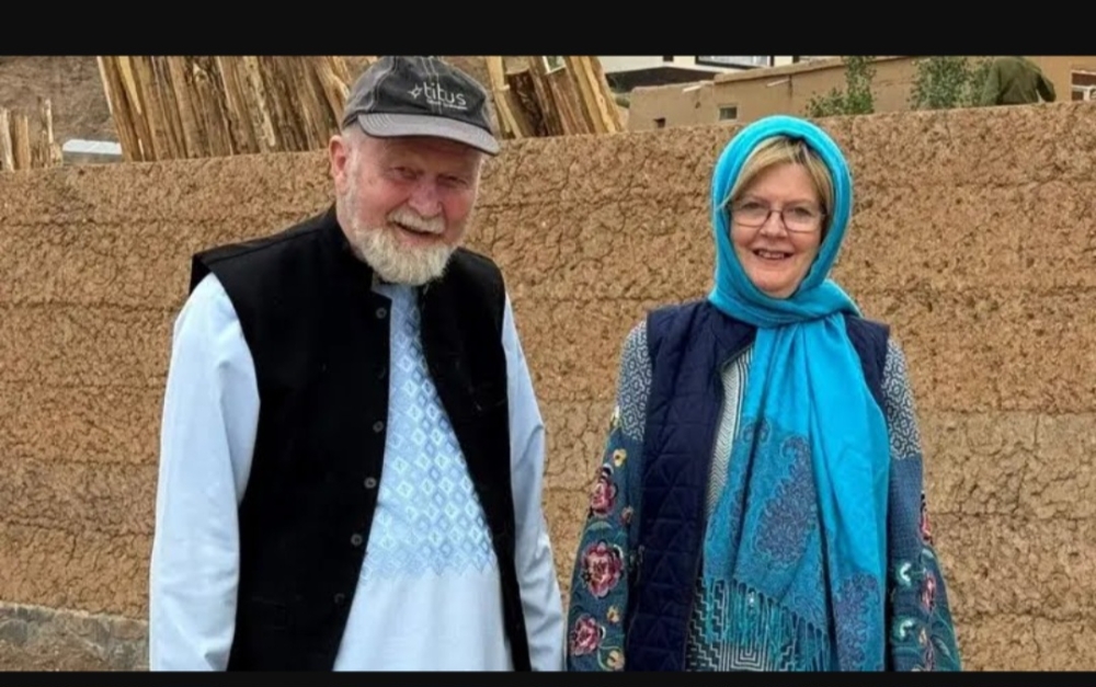 Peter and Barbie Reynolds, who are in their seventies, have run school training programmes in the south Asian country for 18 years. — Picture via X