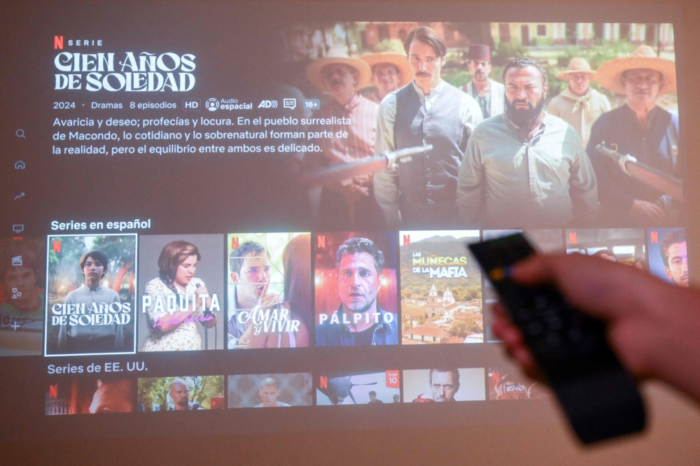 Latin America is one of the biggest growth areas for streaming services in the world. — AFP pic