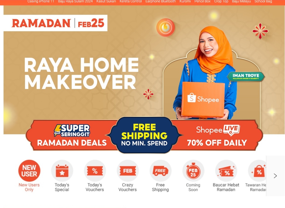 The event also included Brand-Affiliate Livestream Matchmaking sessions, where top-tier affiliates boosted brand visibility and engagement, strengthening partnerships ahead of Ramadan Raya 2025. — Screenshot from shopee.com.my