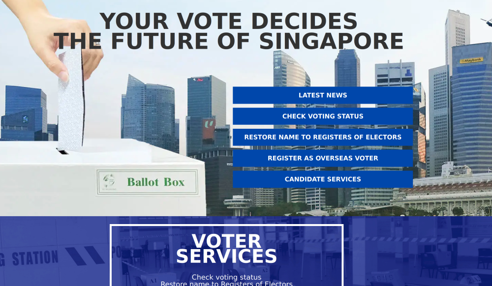 A screen capture shows the Elections Department (ELD) website.