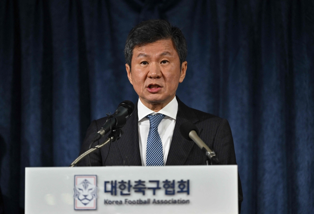 Chung Mong-gyu who has led the Korea FA since 2013, has been widely criticised for his decision-making, but remains as the country’s top football official after securing around 85 per cent of votes today.  –  File pic by AFP