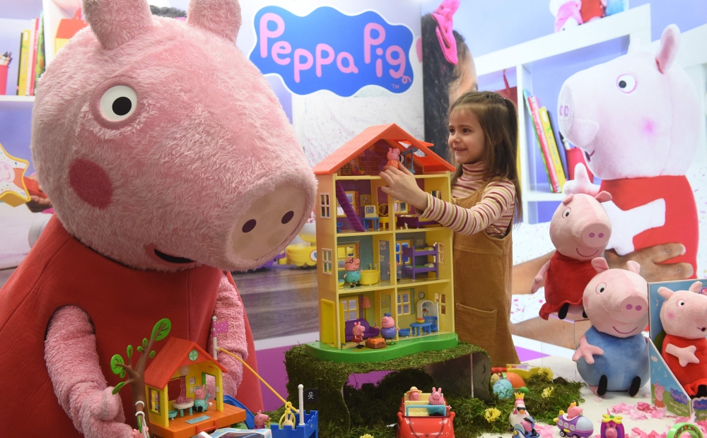 Peppa Pig, the phenomenally popular children’s show which has been translated into over 40 languages, tells the story of Peppa and her family. — AFP pic