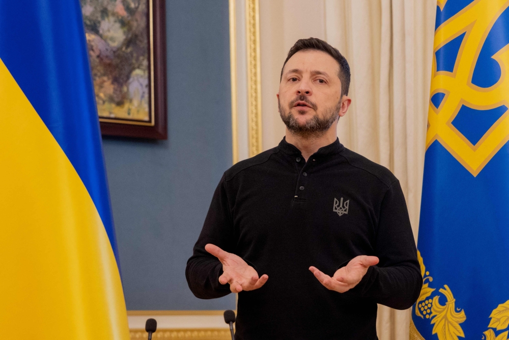 Volodymyr Zelensky heads to the White House today to sign a deal granting Washington access to Ukraine’s rare minerals. — File pic by AFP 