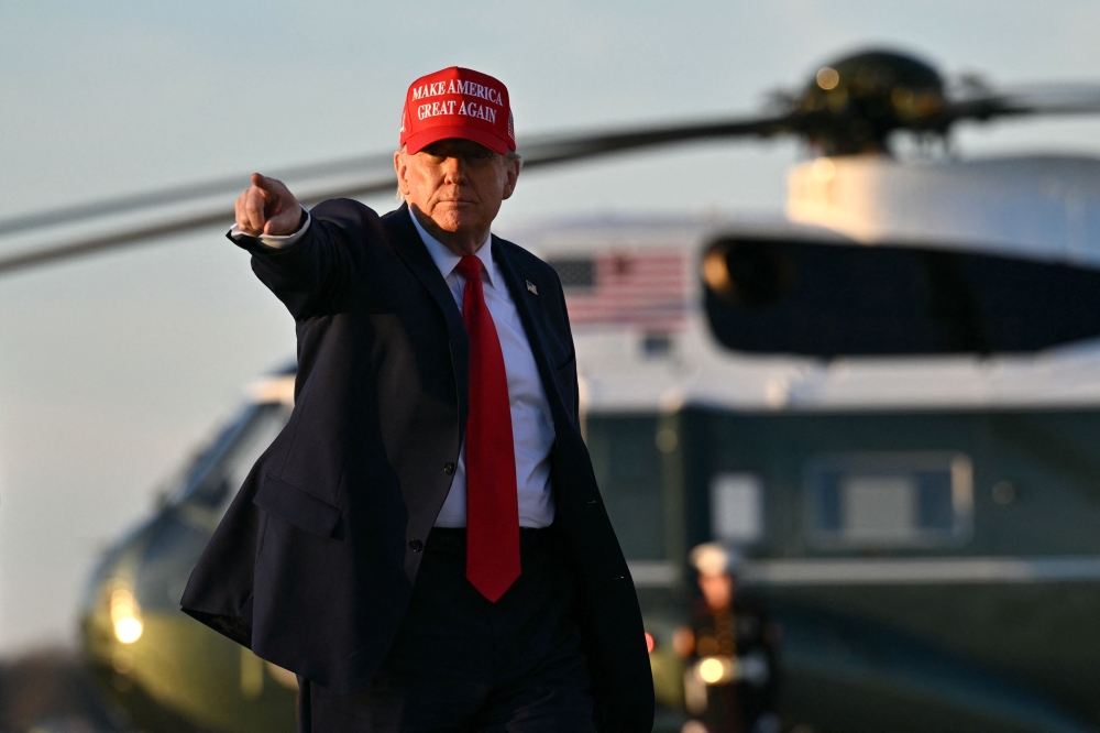 Trump said that the boxes, which contained top secret documents that he had faced charges of improperly taking with him when he left the White House after his first term, had been returned by the Justice Department, now led by his own appointees. — Pic by AFP