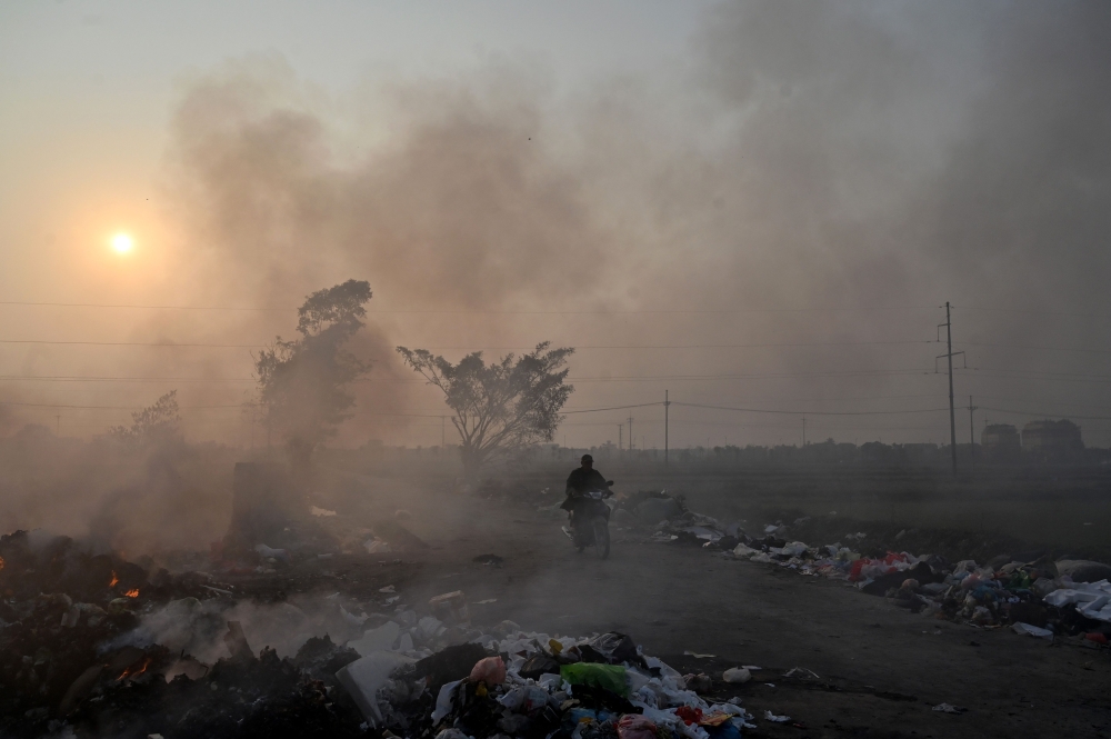 Hanoi has frequently sat at the top of IQAir’s ranking of the world’s most polluted major cities. — AFP pic