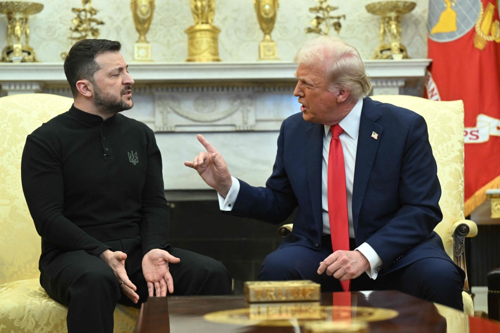 Ukrainian President Volodymyr Zelensky thanked dozens of allies on social media on Saturday, a day after US President Donald Trump and Vice President JD Vance accused him of not being sufficiently grateful. — AFP pic