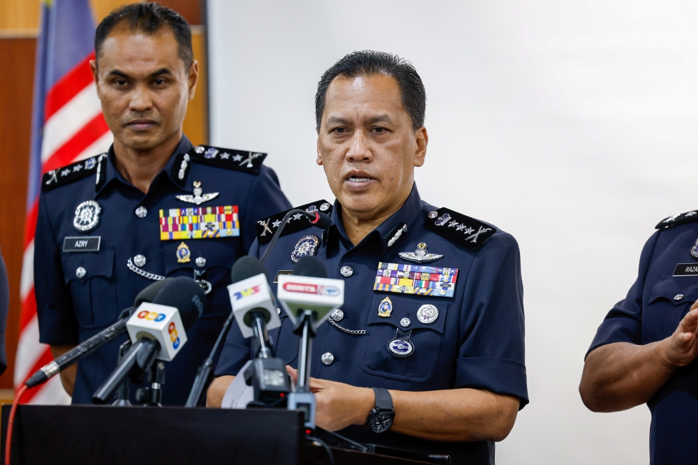 Kuala Lumpur police chief Datuk Seri Rusdi Mohd Isa said the cause of death has been determined to be consistent with strangulation injuries to the neck following an autopsy conducted by forensic pathologists from Hospital Sultan Idris Shah Serdang. — Bernama pic