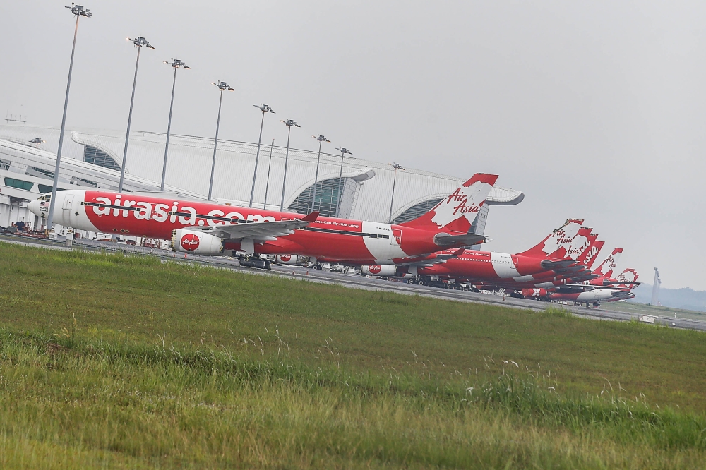 AirAsia will relocate its domestic services from Sultan Abdul Aziz Shah Airport, better known as Subang Airport, to Kuala Lumpur International Airport Terminal 2 (KLIA2), effective April 7, 2025. — Picture by Sayuti Zainudin
