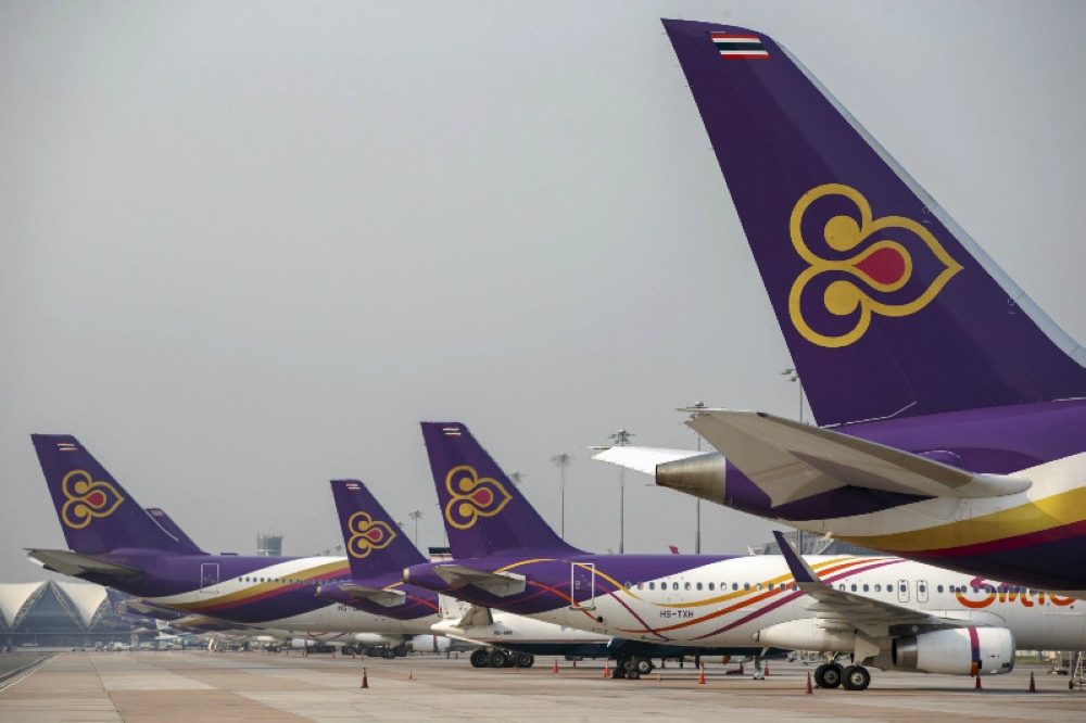 Thai Airways International, Thailand’s state-owned national flag carrier, has announced a ban on the use of power banks on board its aircraft, effective from March 15. — Reuters pic