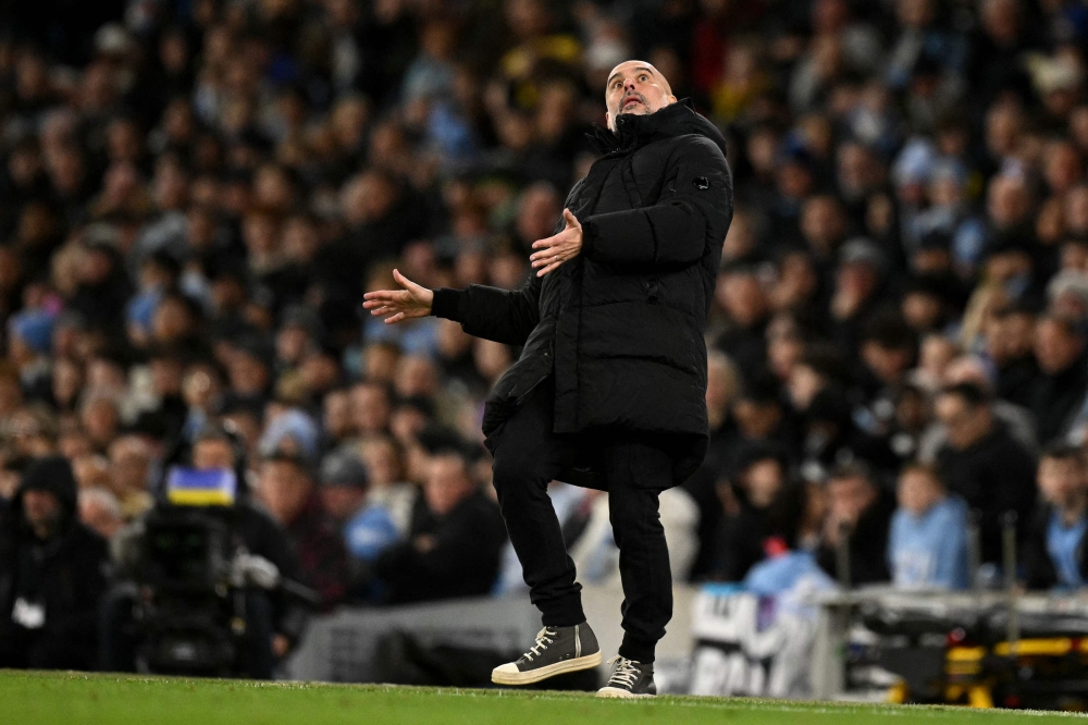 Pep Guardiola admitted Friday he is feeling the pressure as he tries to salvage Manchester City’s poor season by finishing in the top four of the Premier League. — AFP pic