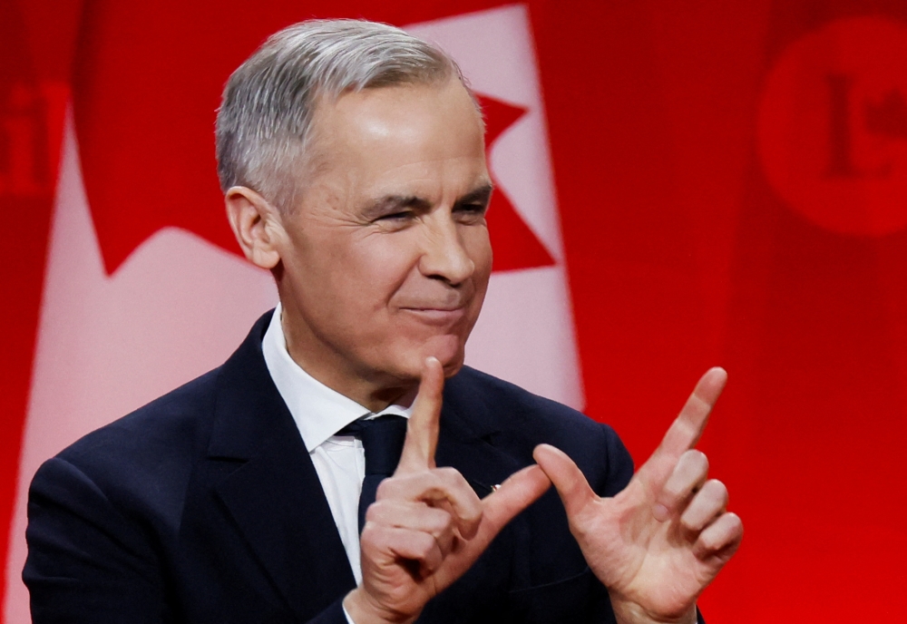 Former Bank of Canada and Bank of England governor Mark Carney makes a 