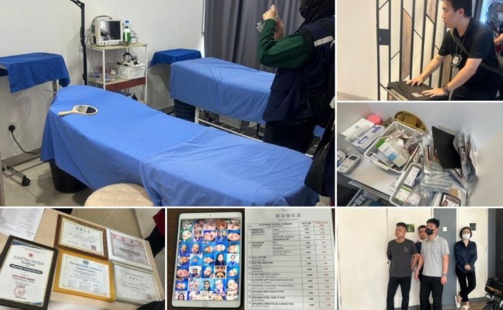 The Kuala Lumpur Immigration Department detained nine foreigners during a raid. — Bernama pic/Kuala Lumpur Immigration Department 