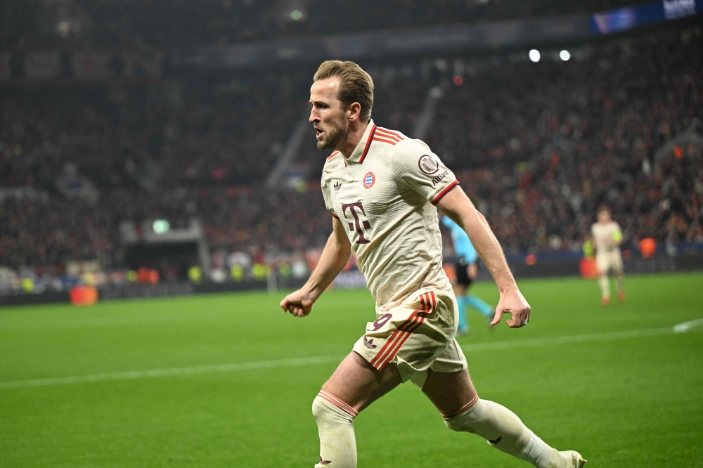 Kane scored once and set up Alphonso Davies for the other goal as Bayern eased to a 2-0 win in the second leg in Leverkusen. — AFP pic