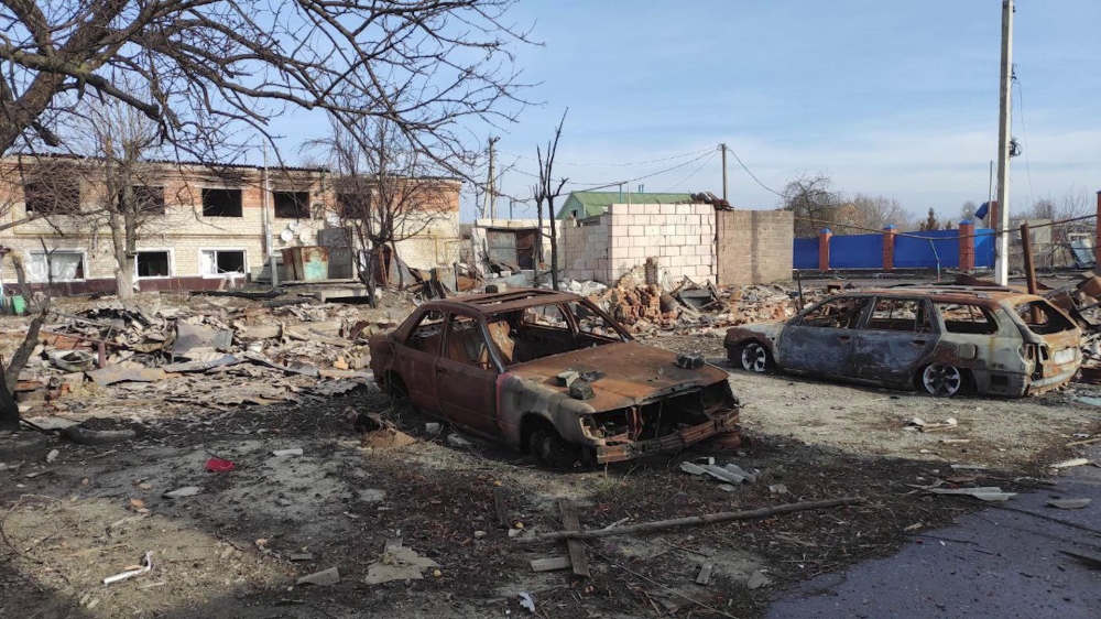 This grab taken from a handout footage released by the Russian Defence Ministry on March 13, 2025, shows destructions in the town of Sudzha in the Kursk region. Russia said on March 13, 2025 it had taken full control of Sudzha, a town in the Kursk region that fell to Ukrainian troops shortly after their shock offensive last August. Sudzha, home to around 5,000 people before the fighting, was the largest settlement Kyiv seized after it launched its cross-border assault into Russia last year. — Russian Defence Ministry handout pic via AFP 