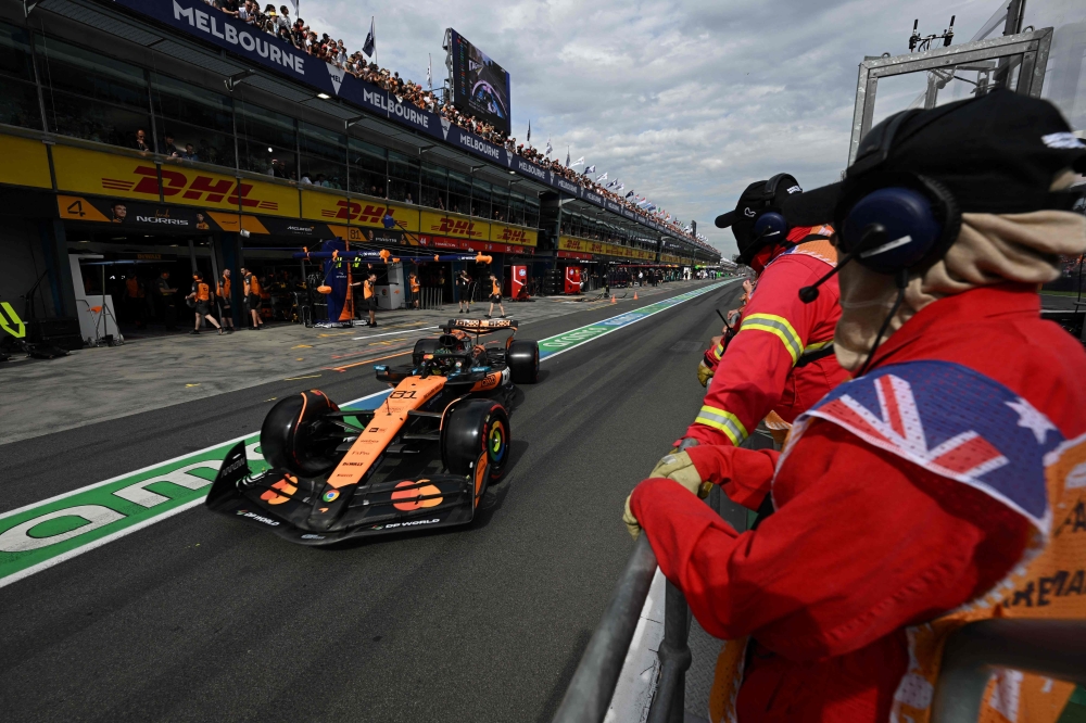 Australia’s Piastri, who won two races last year, flew round his home Albert Park circuit on soft tyres in an eye-catching one minute 15.921 seconds. — AFP pic
