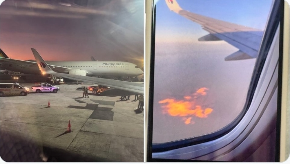 A composite of pictures shared by a passenger on social media site X. — Picture via X/@dasunhegoda