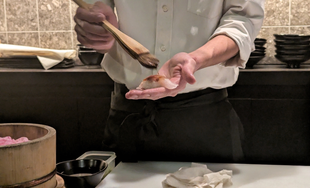 The Omakase Sushi Course at Yoshinari Hanare is only RM150  . — Picture by Ethan Lau