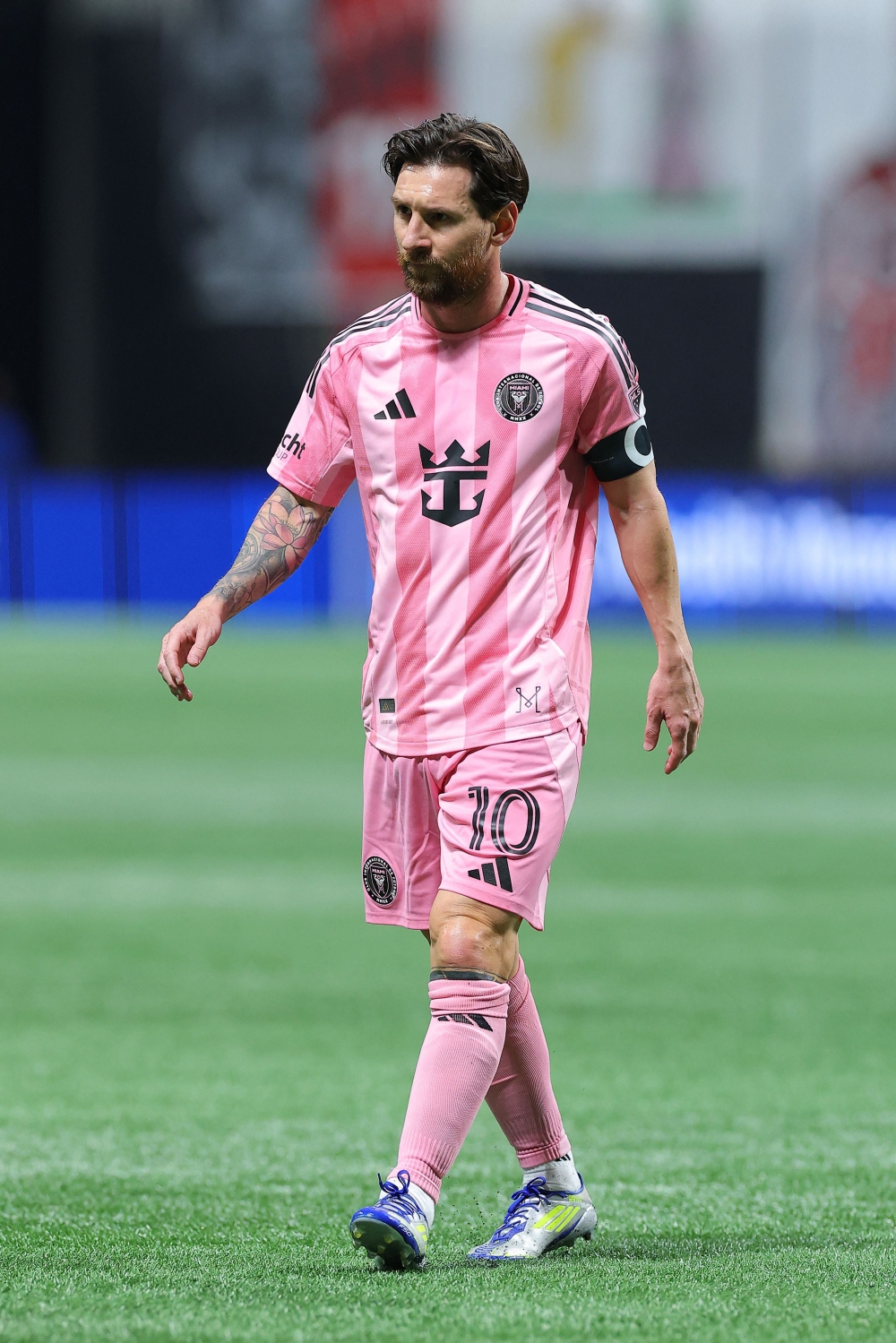 Lionel Messi of Inter Miami CF reacts during the MLS match against Atlanta United. — AFP pic