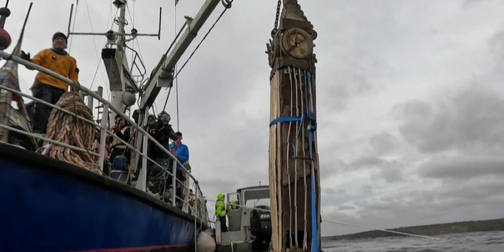 All the sculptures are made from scrap recovered by his organisation Hands 2 Oceans, which picks up garbage dropped in the waters around Stockholm. — AFP pic