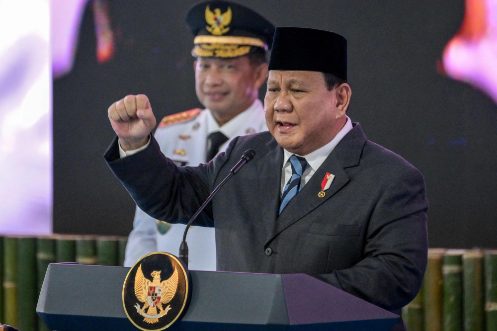 The revision to the armed forces law, pushed mainly by President Prabowo Subianto’s coalition, was aimed at expanding the military’s role beyond defence in a country long influenced by its powerful armed forces. — AFP pic